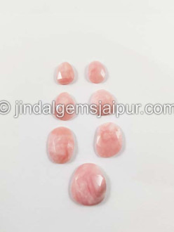 Pink Opal Rose Cut Slices